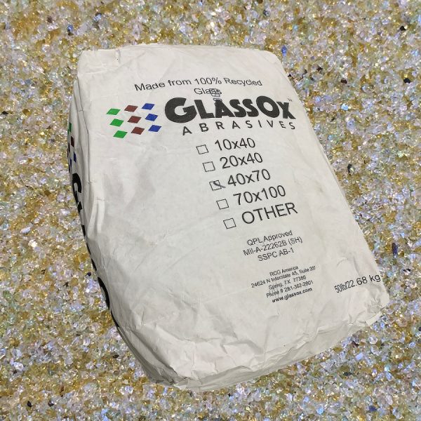 GlassOx AbrasivesTM 40x70, 50lbs Bag